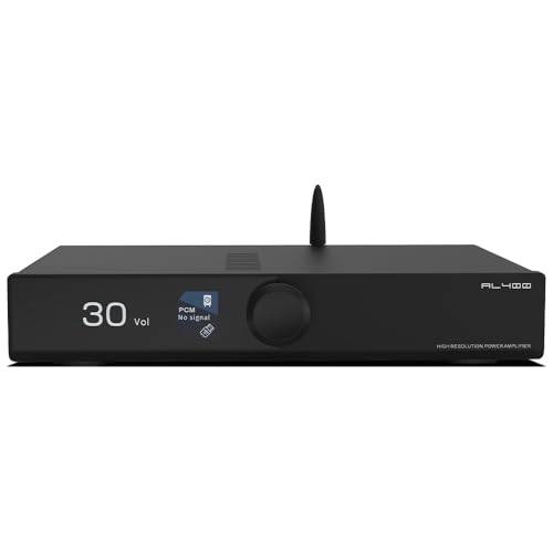 SMSL AL400 allt-i-ett HiFi avkodare, förförstärkare, Phono TPA3255 effektförstärkare och CS43141 Full MQA-kassett, MM och MC HDMI (eARC) för TV, hemmabio