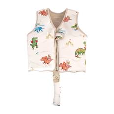 FILIBABBA Svømmevest 1-2 År - Dino Beach |Kräm |1-2Y