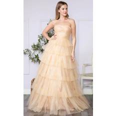 Poly USA 9386 - Strapless Tiered Prom Dress