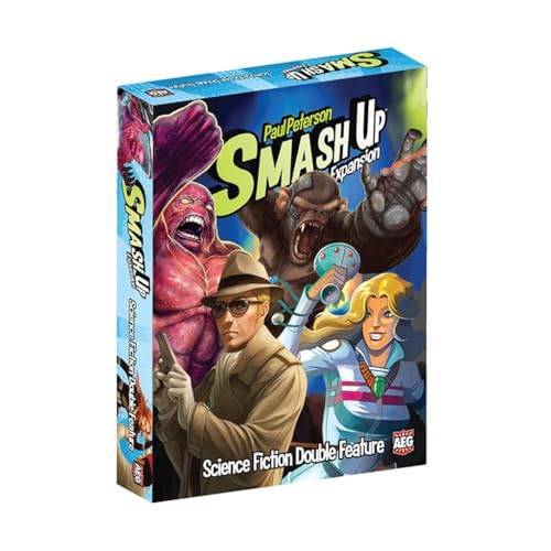 Alderac Entertainment - Smash Up Science Fiction Double Feature - Card Game - Standalone - Expansion - For 2+ Players - From Ages 12+ - English