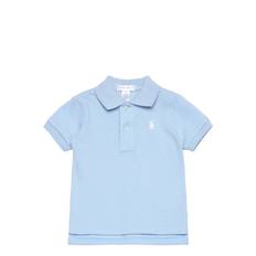 RALPH LAUREN BABY Cotton Mesh Polo Shirt |Blå |80-83