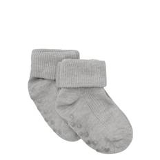 MINYMO Baby Rib Sock W. Abs (2-Pack) |Grå |23\26