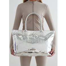 Silver Chrome Tote Bag