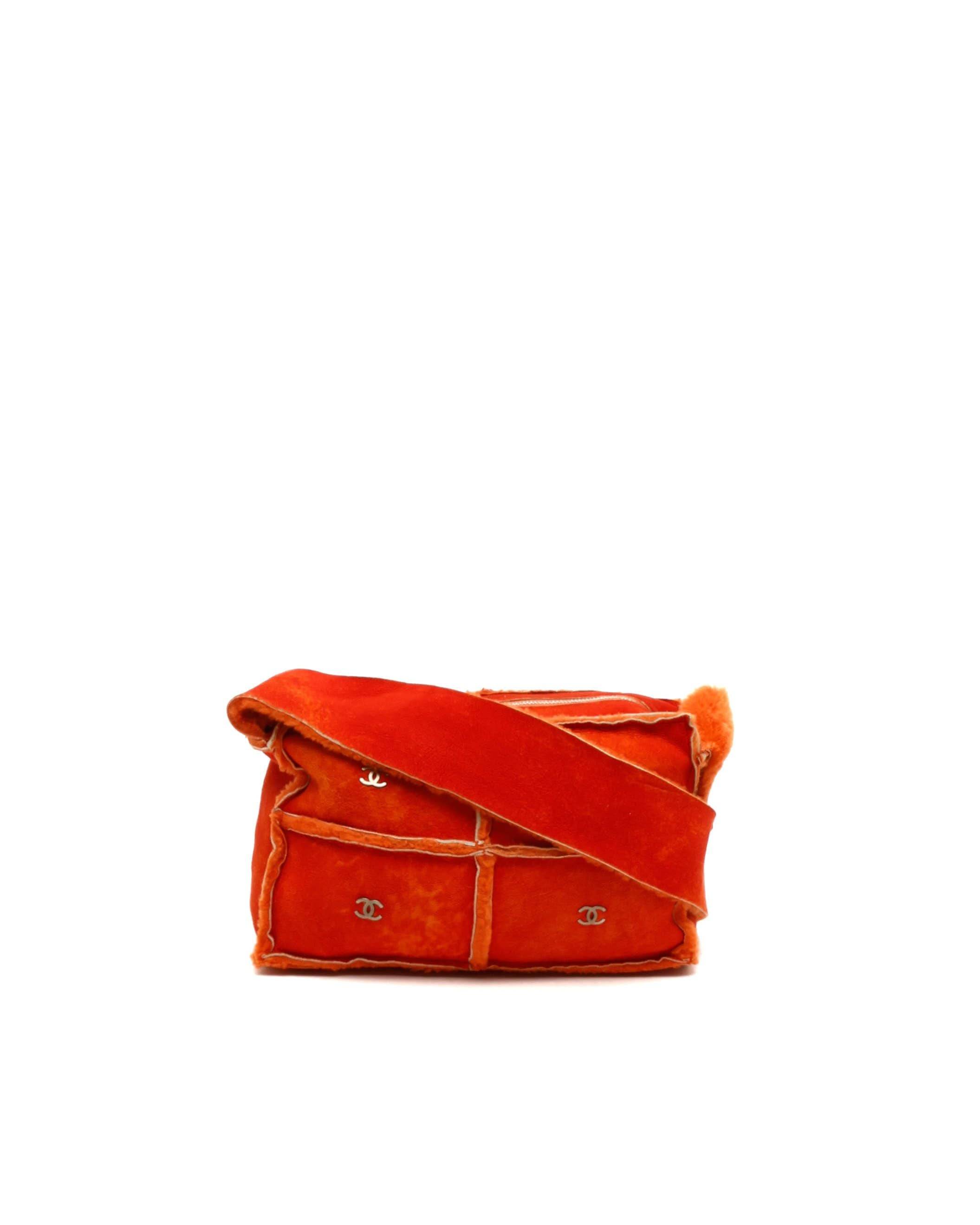 Chanel CC Mouton Patchwork Bag - Orange - One Size