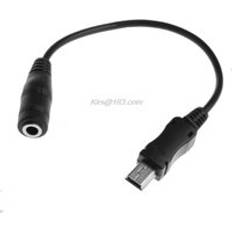Mini usb 5 -stift hane to 3.5mm hona hörlursuttag aux ljudadapterkabel 15cm