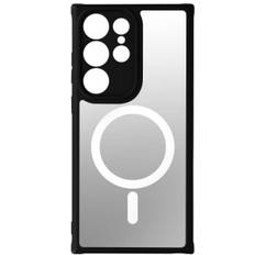 MagSafe Taske til Samsung Galaxy S23 Ultra - AVIZAR - Hård ryg og blød kontur - Sort
