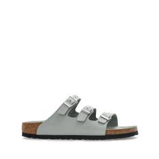 Birkenstock - Florida tofflor - dam - läder - 41 Regular - Grön