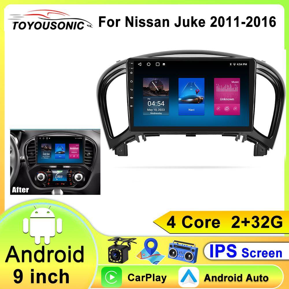 Android 12 Auto För Nissan Juke 2011 2012 2013 2014 2015 2016 2.5D HD Skärm Bil Multimedia Navigation GPS Bilradio Stereo