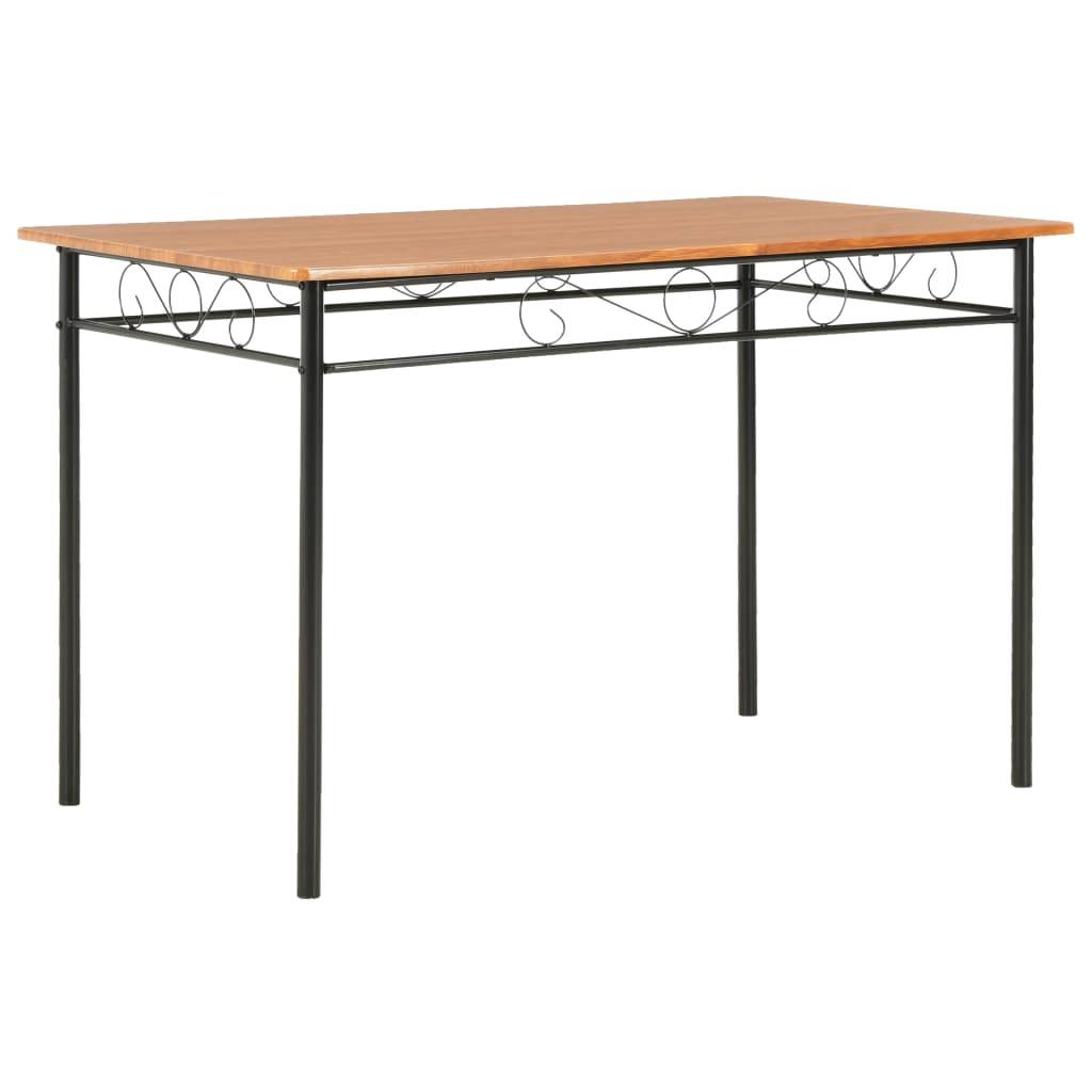 vidaXL spisebord 120 x 70 x 75 cm MDF brun