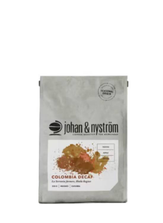 Johan & Nyström Colombia decaf 250g malet kaffe