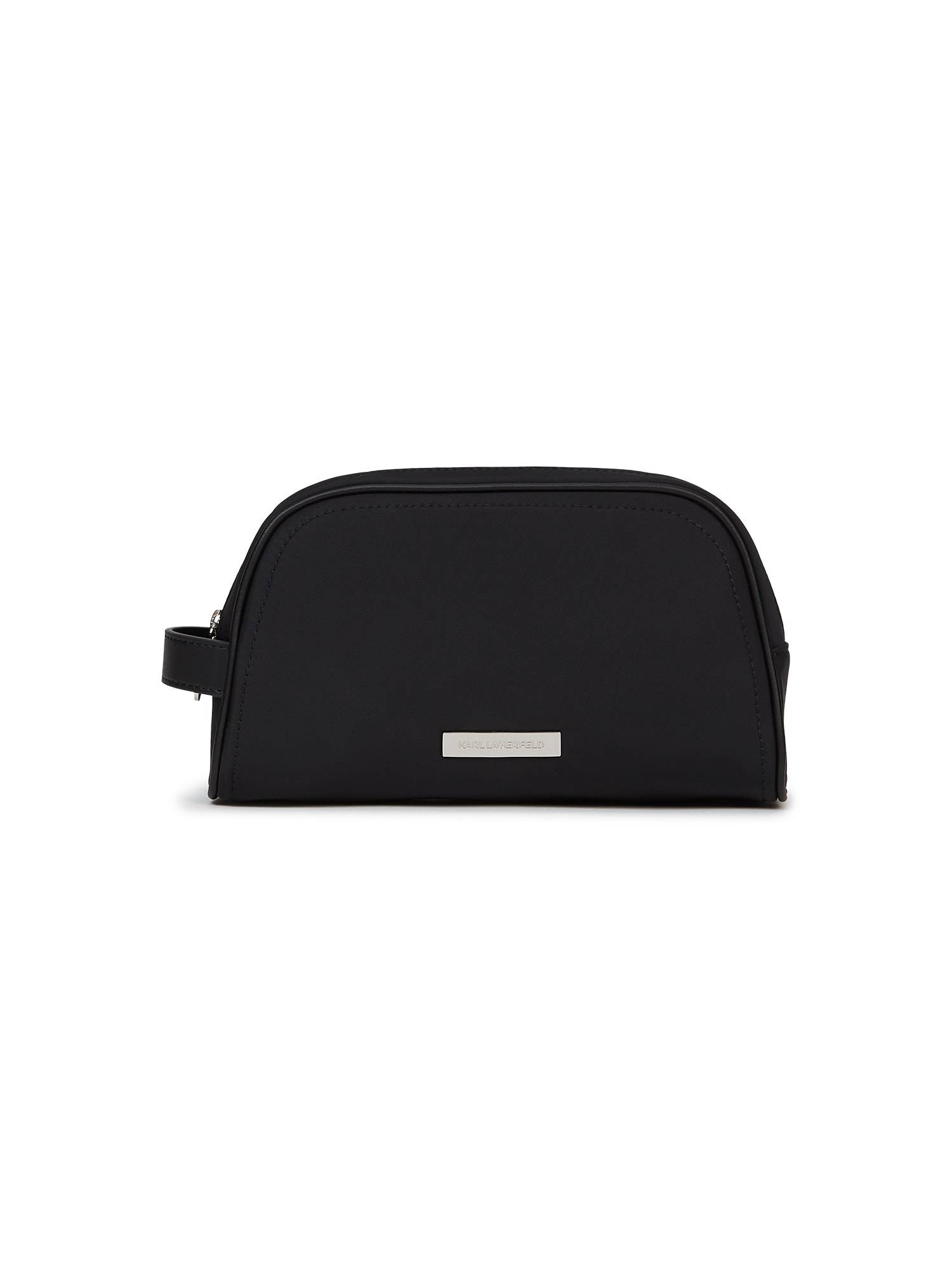 Karl Lagerfeld Toilettaske ' Ikon Kosmetiktasche aus Nylon '  sort