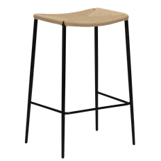 Dan Form - Stiletto Barstol Natural 67cm från Sleepo - Svart ((HxBxD): 67,5 x 46 x 36 cm)