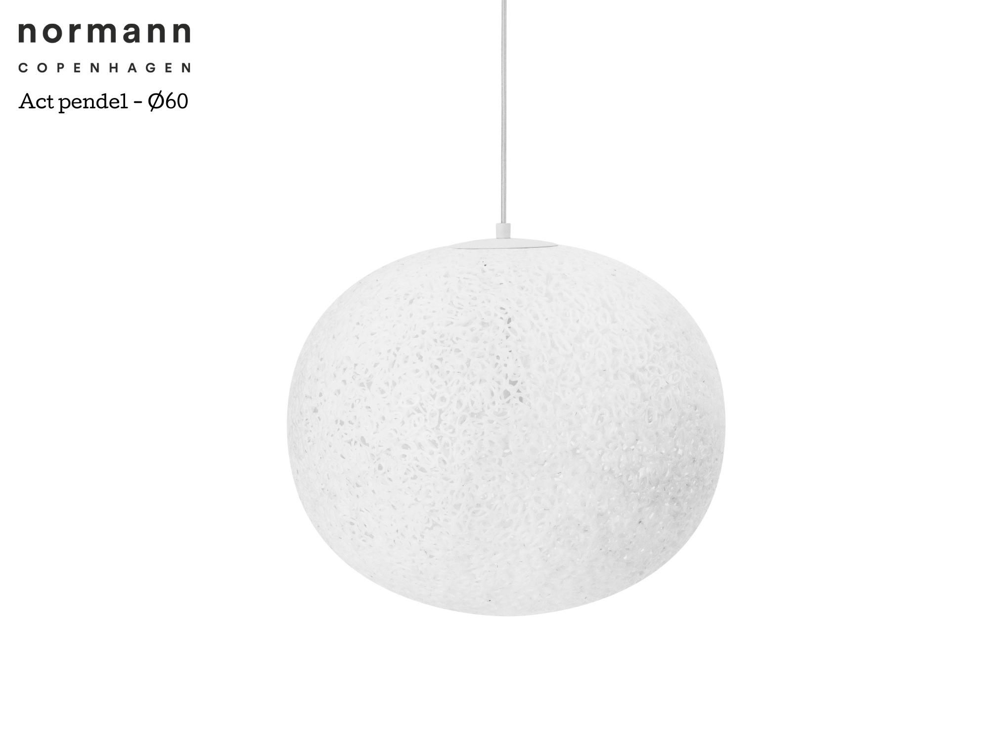 Normann Copenhagen - Act pendel - Ø60 x H50 cm