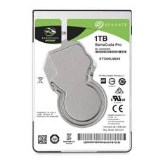 Seagate BarraCuda Pro 1 TB intern hårddisk HDD, 2,5 tum, 128 MB cache, SATA 6 GB/s, silver, modellnummer : ST1000LM049