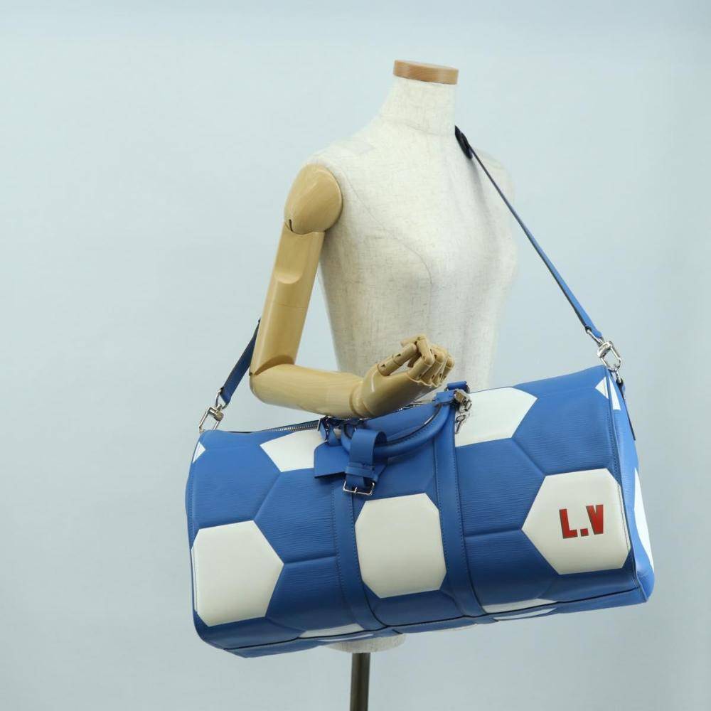 Louis Vuitton Vintage Keepall Stl. - Handväskor Från Magasin - Blue (W 50cm x H 25cm x D 22cm)