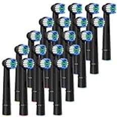 GENKENT Testine kompatibel med Braun Oral B 20 Testina di Ricambio per Spazzolino Elettrico Oral B Braun Professional Soft Clean per Testine Oral B Refill Pro 500/1000/1500/3000/3757/5000/7000