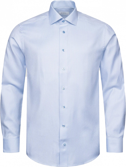 Eton Lyseblå Business Twill Skjorte Contemporary Fit - 42 / L