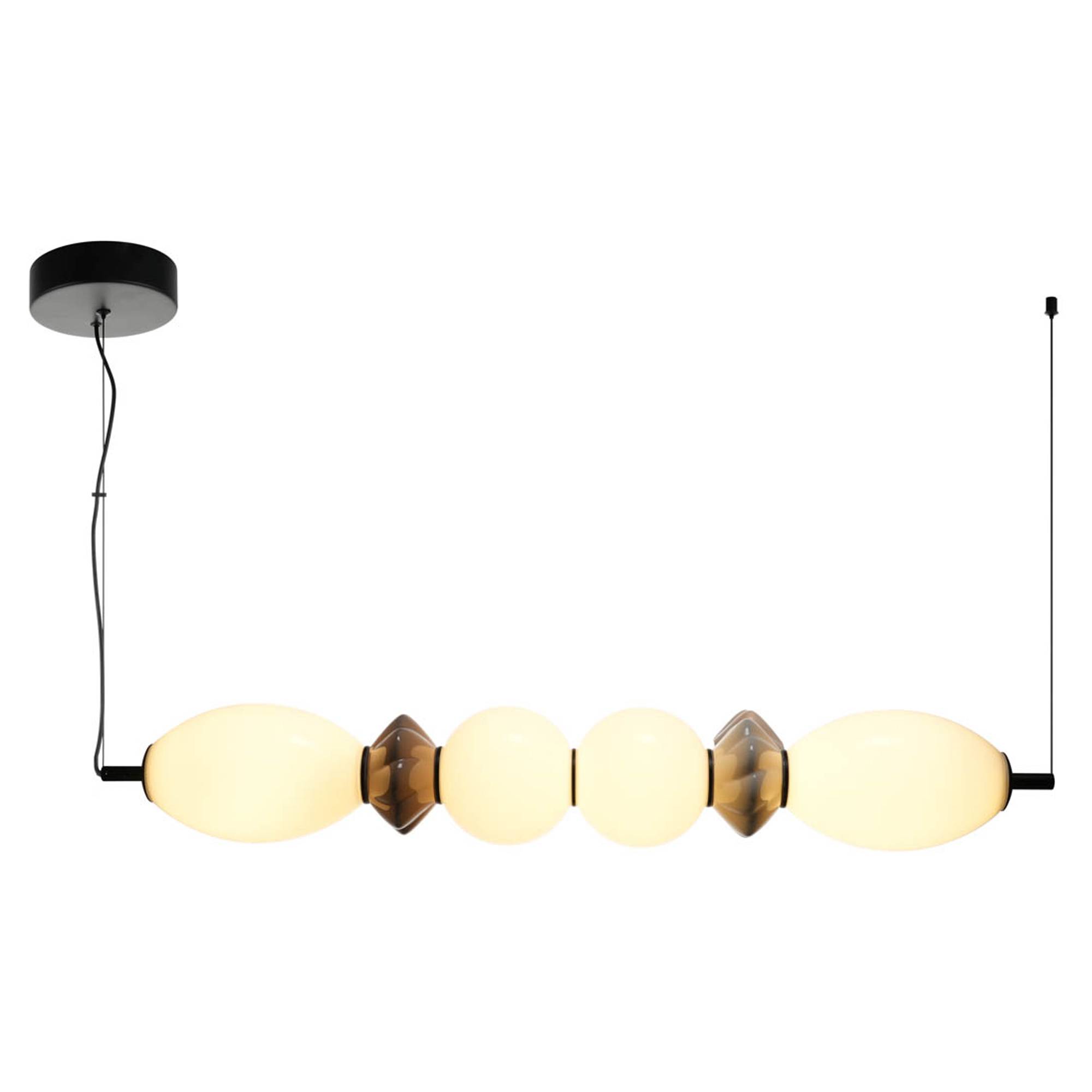 Hängande Lampa Quadra Helor Svart, Vit Matt