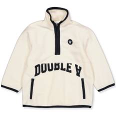Wood Wood - Don fleece zip trøje - Hvid - str. 3-4 år
