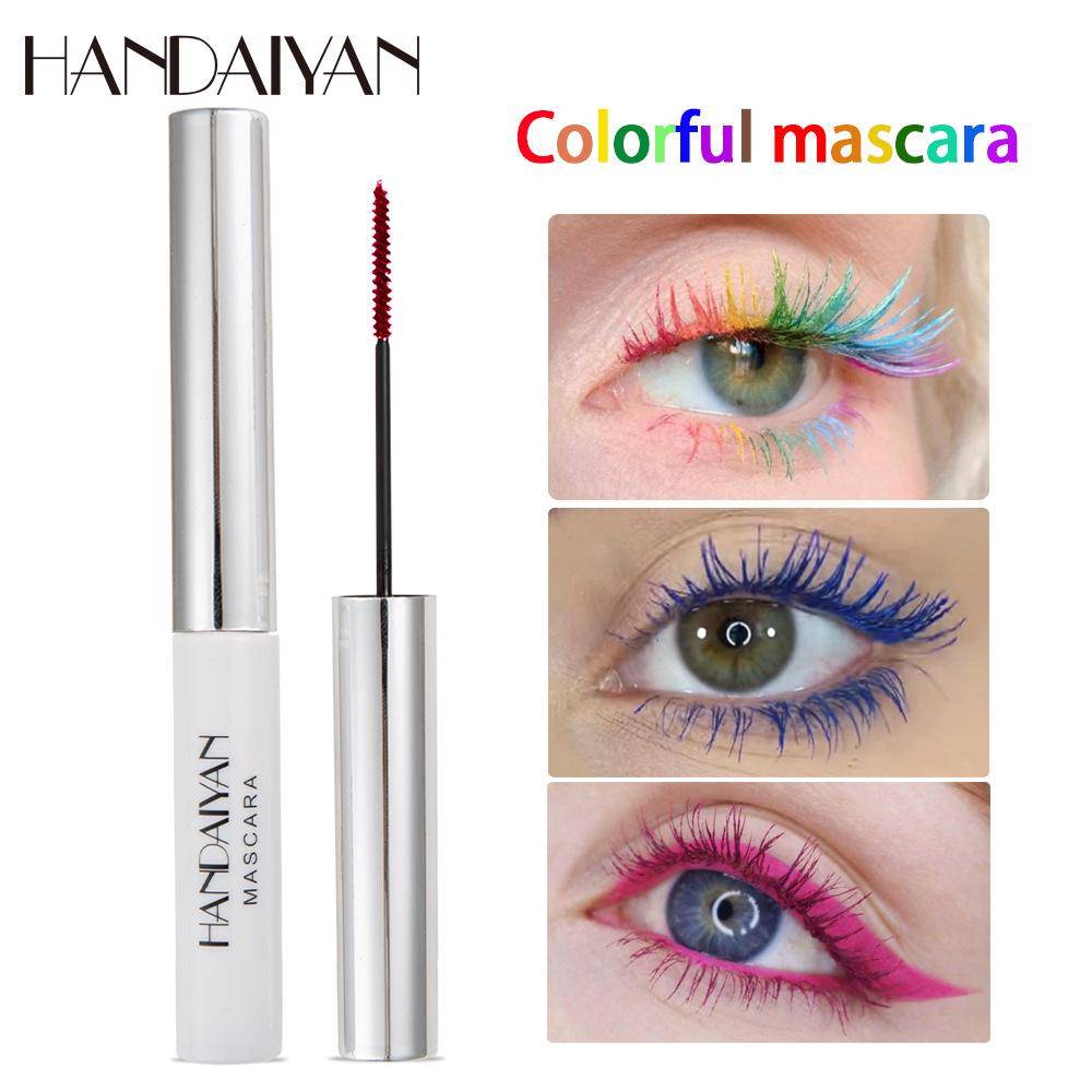 HANDAIYAN Makeup Color Mascara Tjock och lockig inte lätt att kladda