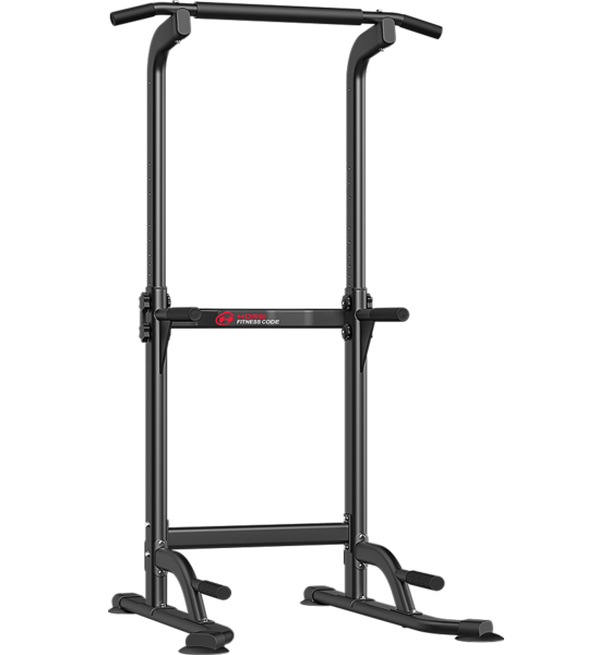 Homefitnesscode D1 Power Tower Pull-up Bar – Adjustable Dip Station Träningsutrustning Black - One Size