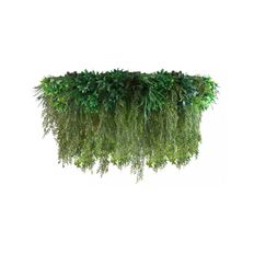 Serenity svævende have i kunstige planter Ø140 cm - Grøn