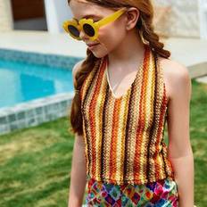 Tween Girls Linne & Camis Summer - Orange (8Y,9Y,10Y,11Y,12Y)