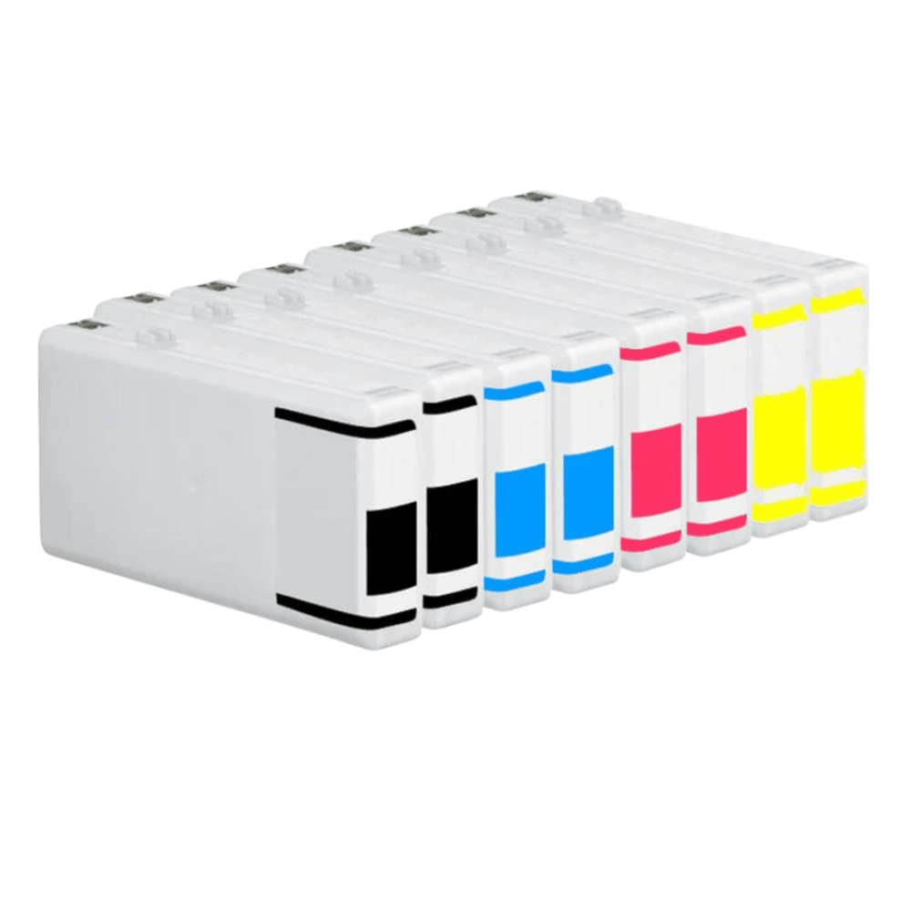 Pakke sæt Epson T7011-T7014 2x4 farver BK-C-M-Y- alternativ 414ml