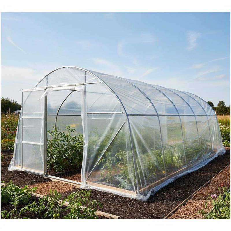 Greenhouse Film, 3 X 7.6 M Transparent Cold Frame Cover, Garden Film, Film Thickness 0.15 Mm, Greenhouse Pe, Greenhouse Tarpaulin, Pe Greenhouse Film