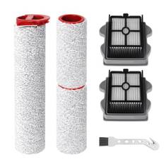 Fixbetter Bürstenwalze und Filter Zubehörset für Roborock Dyad Pro/Dyad Pro Combo Nass und Trockensauger Ersatzteile (3 bürste, 2 Filter, 1 Reinigungsbürste)