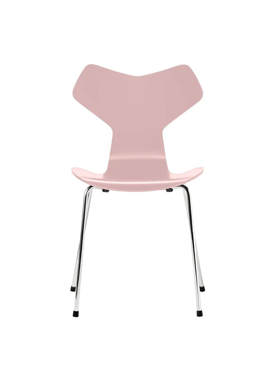 3130 Grand Prix stol lakeret af Arne Jacobsen Pale Rose / Krom - Jacobsen Plus