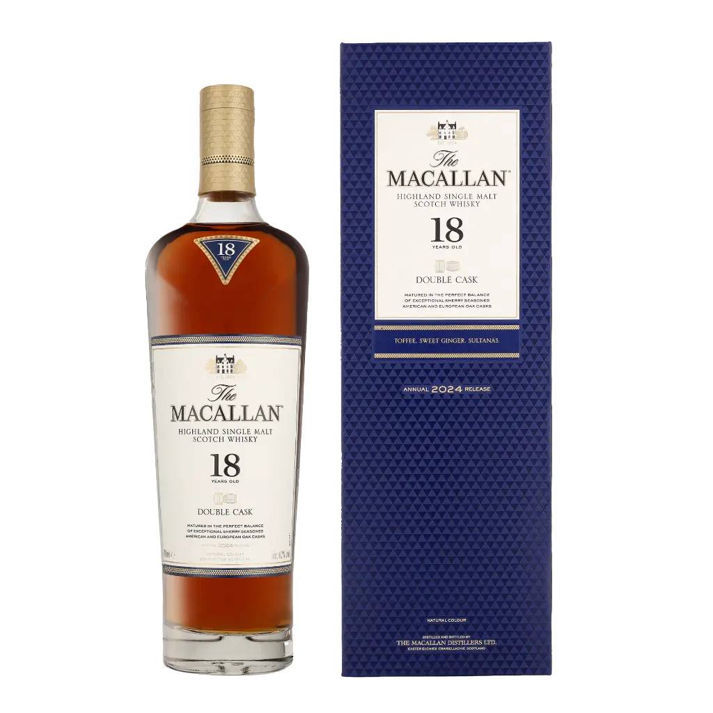 Macallan Double Cask 18 Års Whisky 2024 Release 70 cl. - 43% | 70 CL..