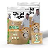 Erythritol Sötningsmedel 2kg DulciLight | 100% Naturligt Erythritolsocker | Zero Kalorier | Perfekt för ketodieter | Sockersubstitut