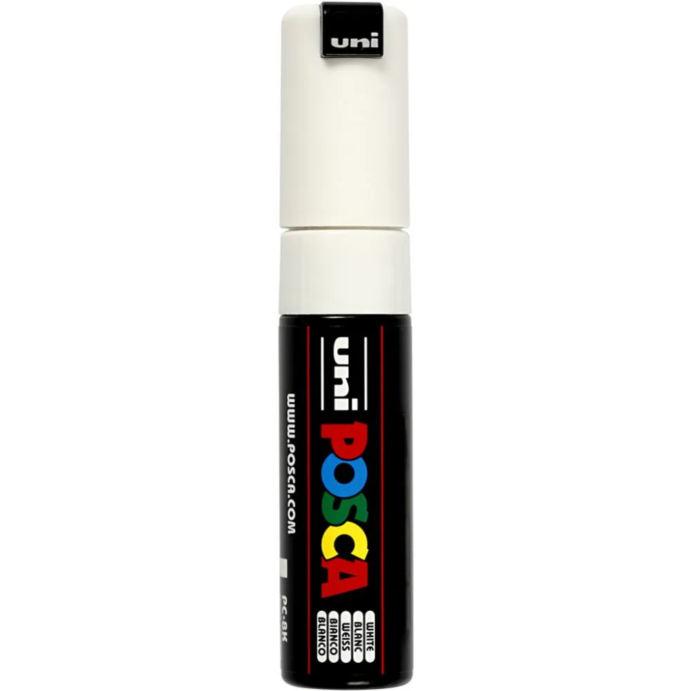 Posca Tusch, 8 mm, 1 stk Antal:1 stk. Størrelse:8 mm.