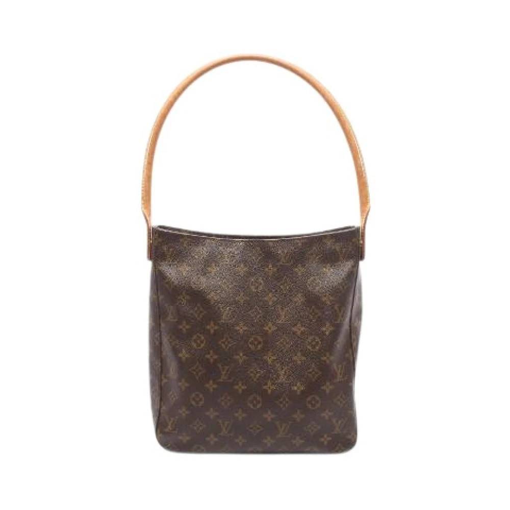 Louis Vuitton Vintage Pre-owned Looping GM Monogram Skuldertaske - Vintage - Dame - Brun - ONE SIZE - Uld