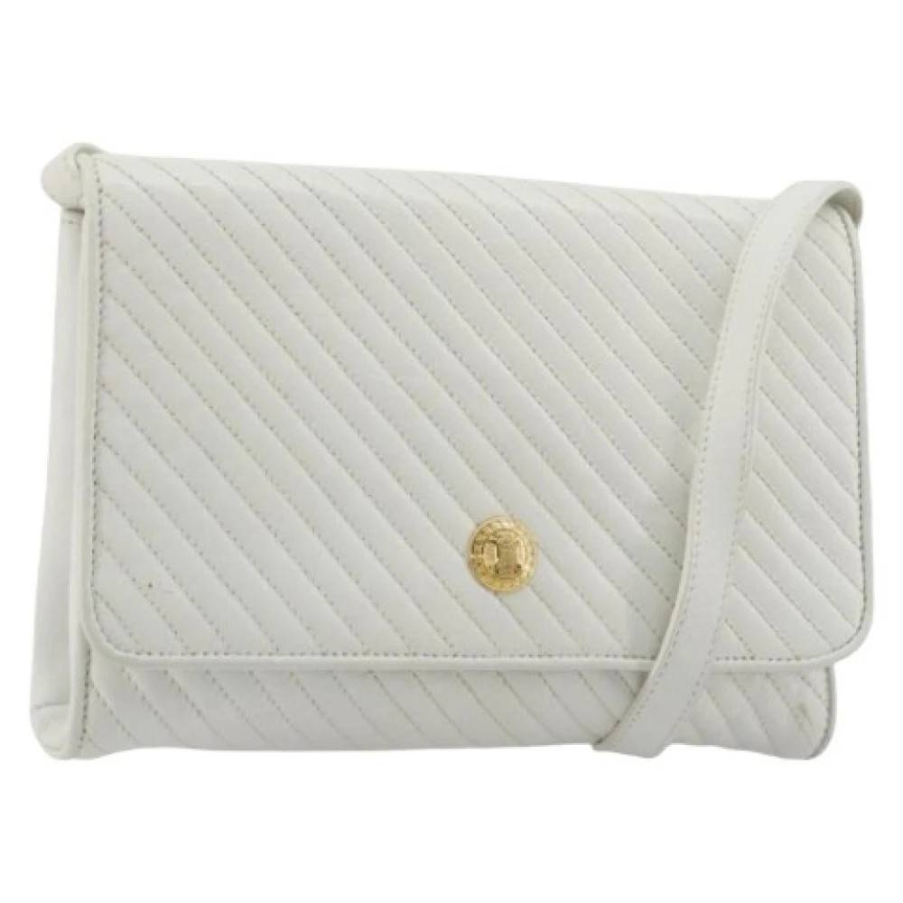 Celine Vintage Pre-owned Vintage Skuldertaske - Vintage - Dame - Hvid - ONE SIZE - Uld