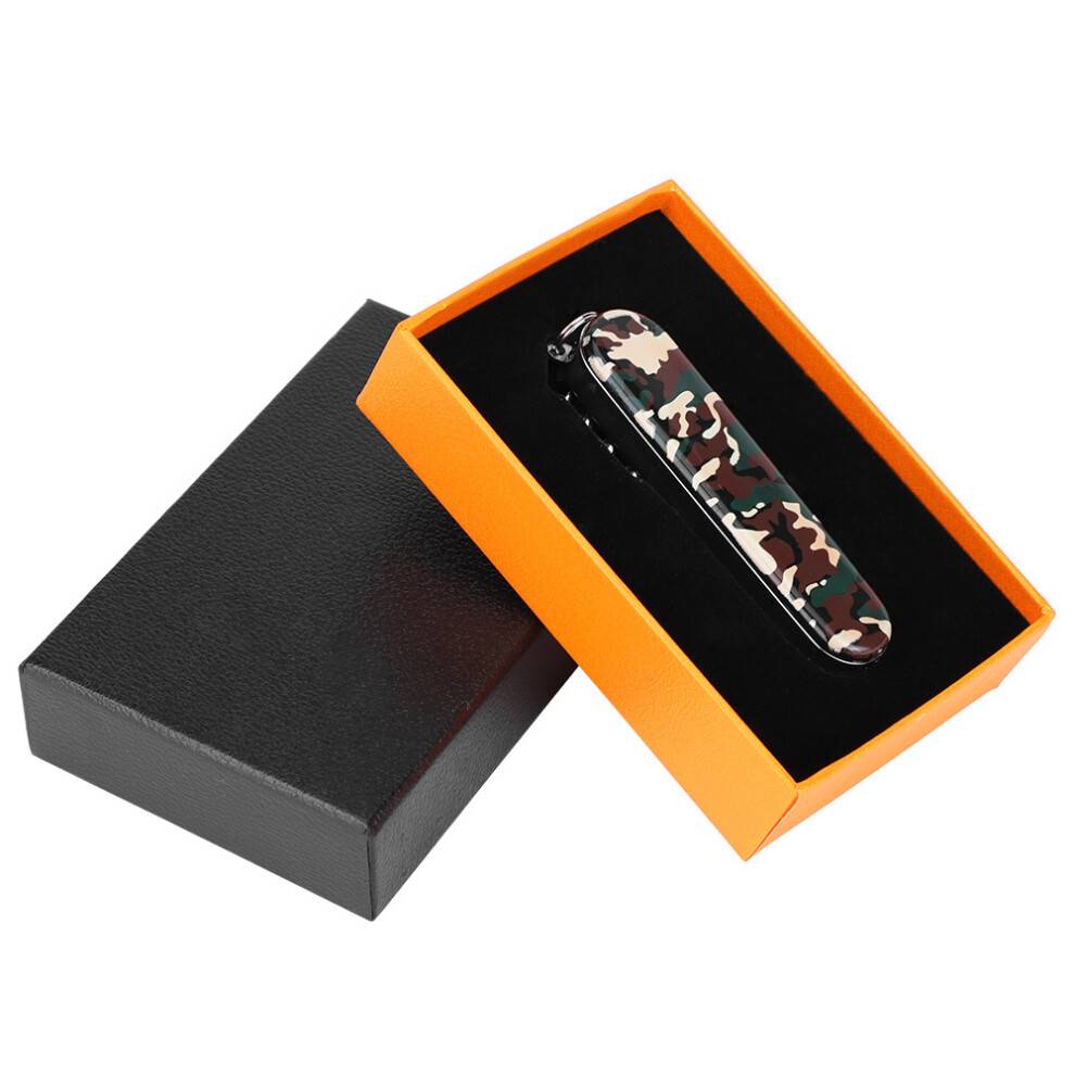 Kompakt schweizerkniv, elegant mini-lommeværktøj, overlegen metalkonstruktion, USB-genopladelig, robust og holdbar