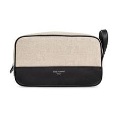 Dolce & Gabbana, Taske, Herre, Beige, ONE SIZE, Uld, Kosmetikpose