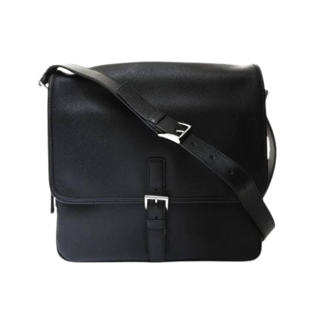 Prada Vintage Pre-owned Saffiano Skuldertaske - Vintage - Dame - Sort - ONE SIZE - Uld