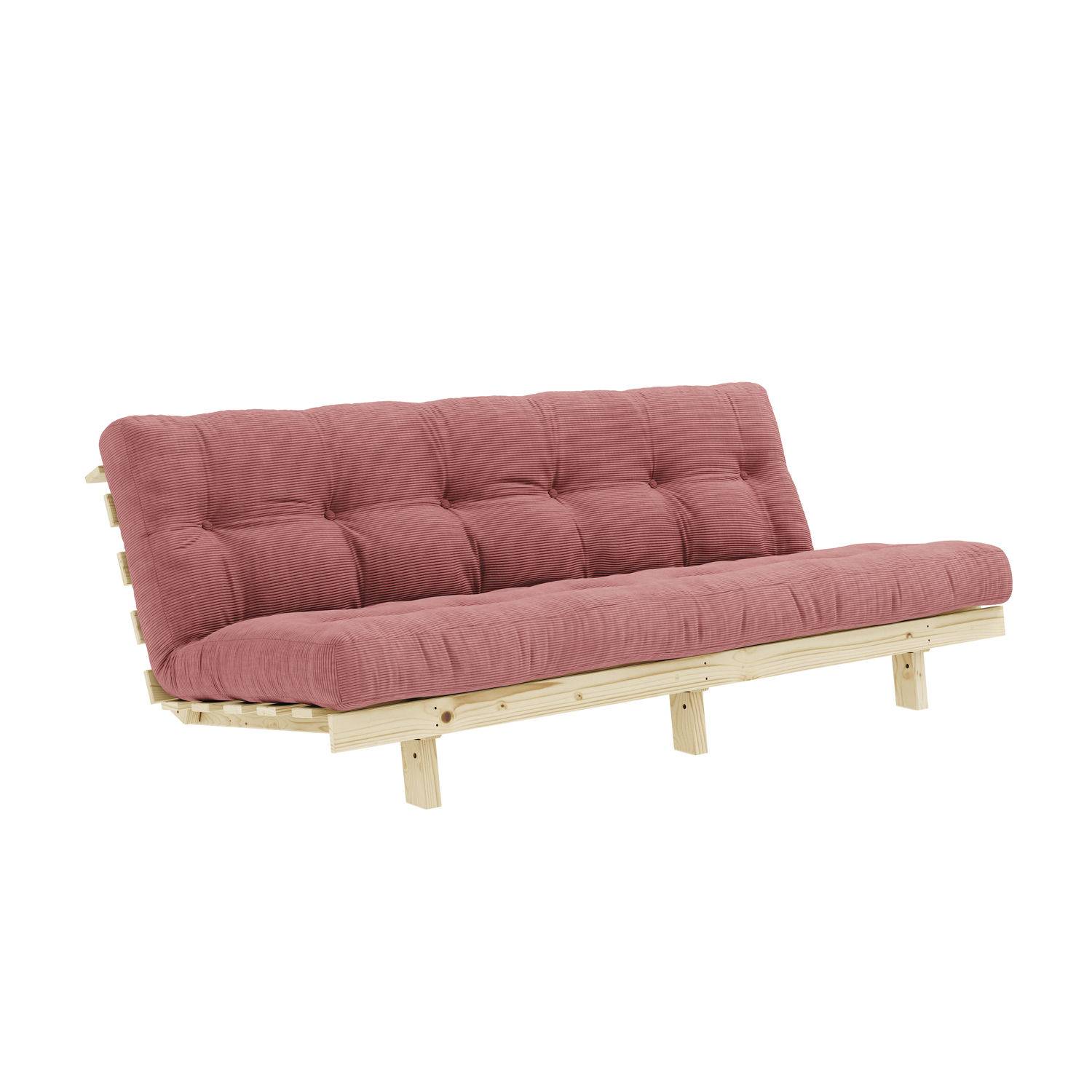 Karup Design Lean Sovsoffa (130x200 cm) Raw 100 Sorbet Pink 516