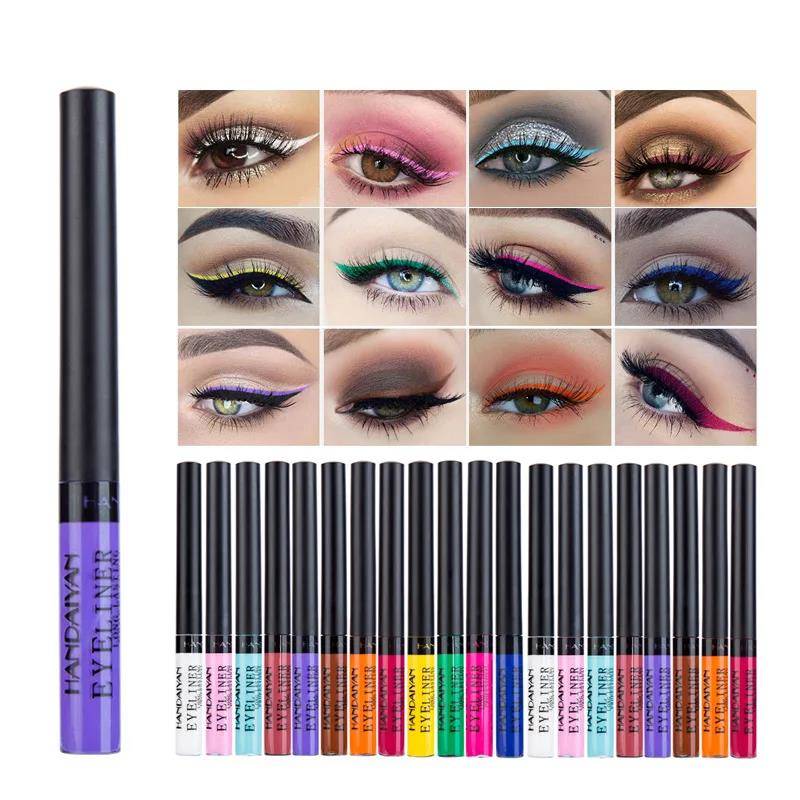 Vattentät Matt Flytande Eyeliner Långvarig Snabbtorkande Kladdfri UV Lystergivande Gel Makeup för Smokey Eyes black