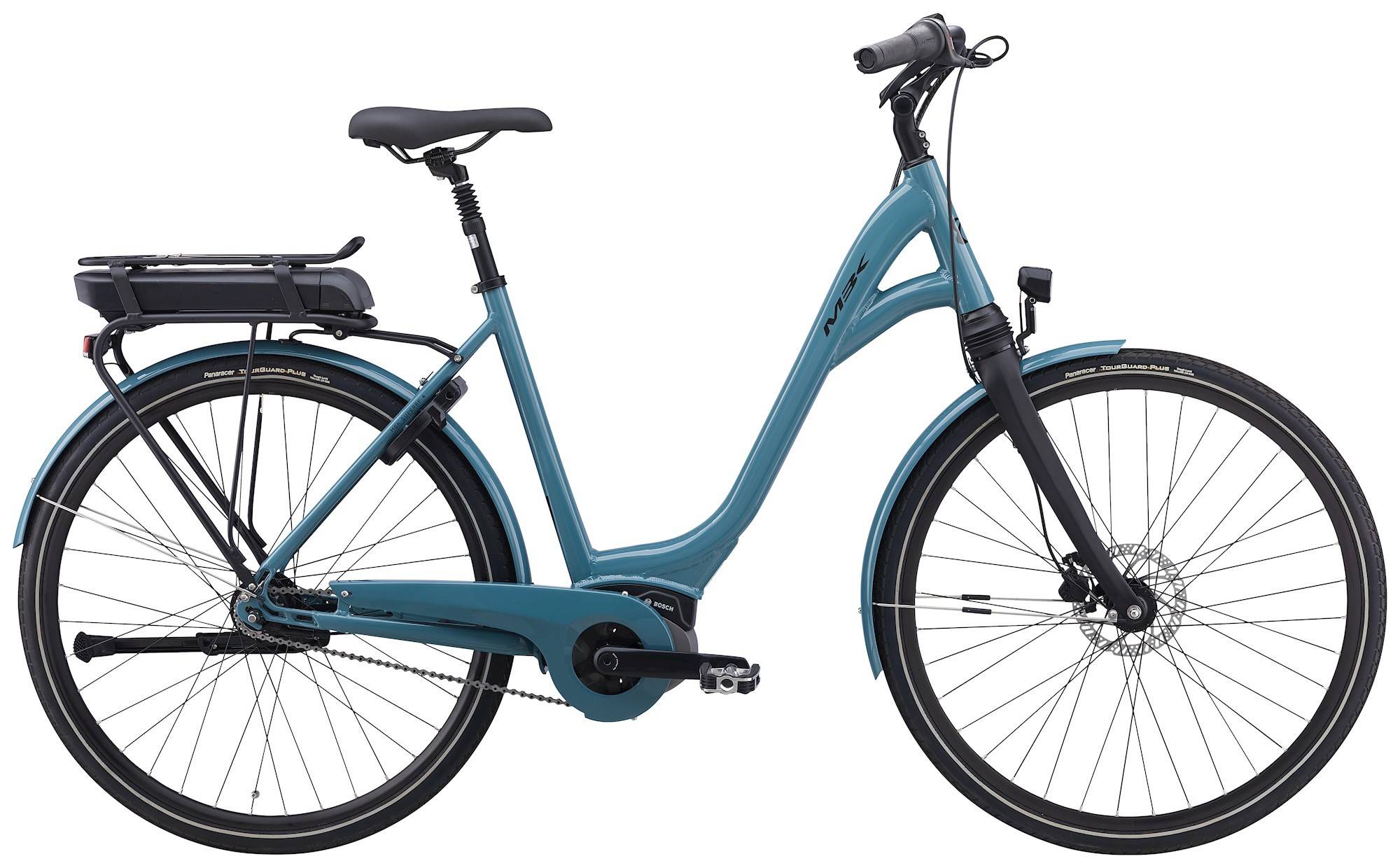 MBK Superbe 4 Dame 4 Farver 2 størelser 7g Shimano Nexus fodbremse Bosch incl. 400w Batteri blank blå 54 Cm