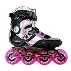 Kolfiber inline-skridskor professionella vuxna barn rullskridskor skor slalom glidande skridskor (rosa, 41)