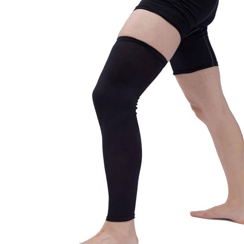 One Piece Compression Leg Warmers Basketball Football Biking Socks Knee Calf Sleeves UV Sun Breathable Leg Warmers Men and Women XXL
