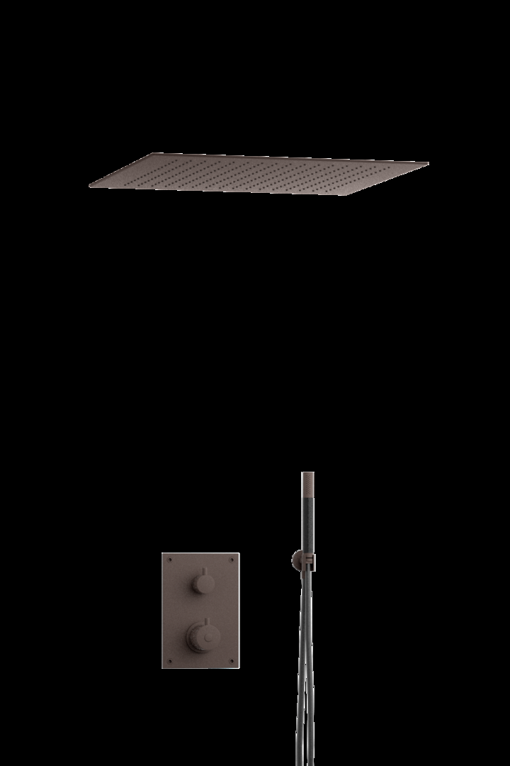 Tapwell Takduschpaket ED2 för Inbyggnad 50x50 cm (Bronze)