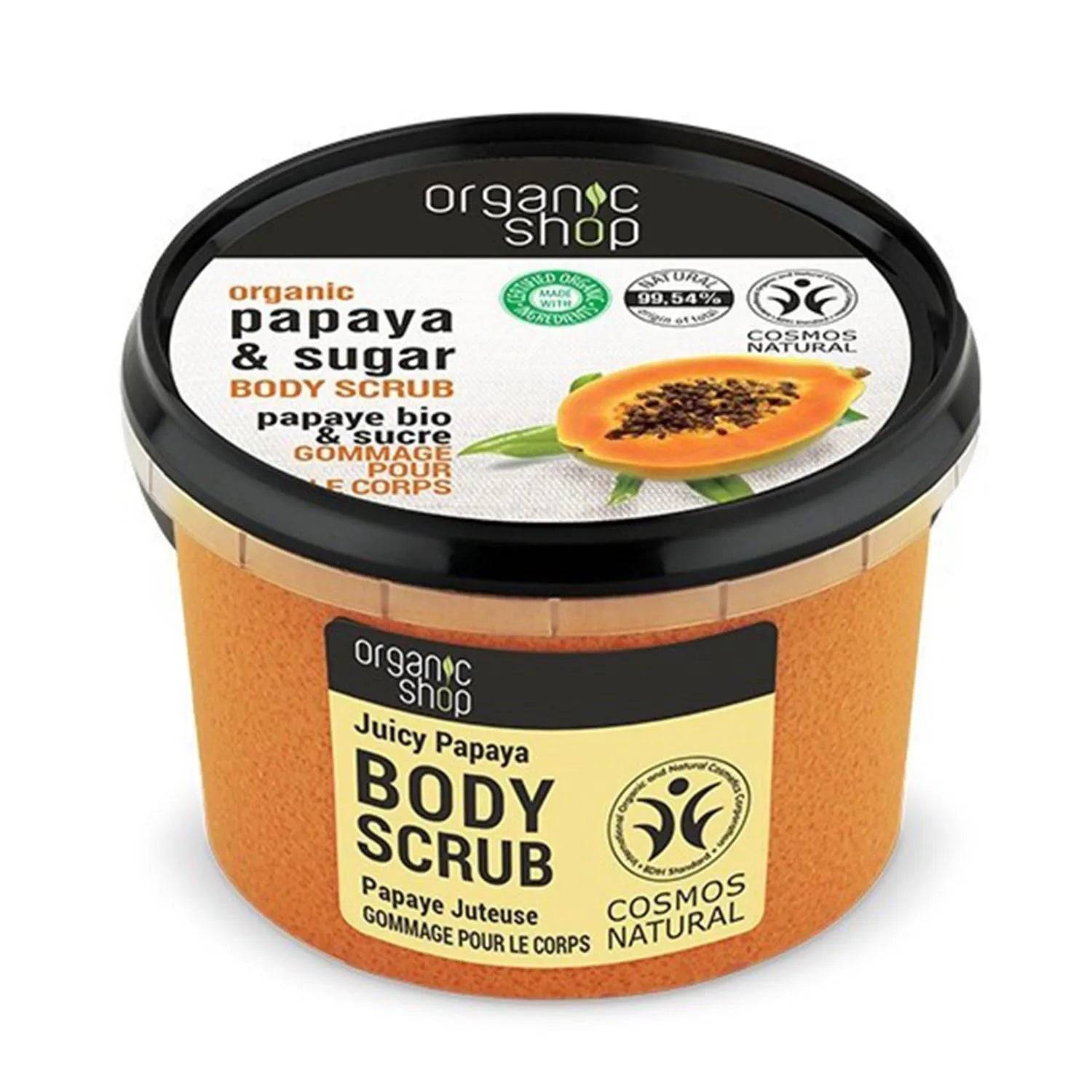 Organic Shop Scrub corpo papaya e zucchero 1 unità — Scrub corpo