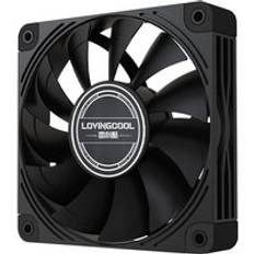 Lovingcool 2024 120mm Non-Luminous PC Cooling Fan Factory Price Gaming Case Fan with Plastic Heatsink for Computer Case