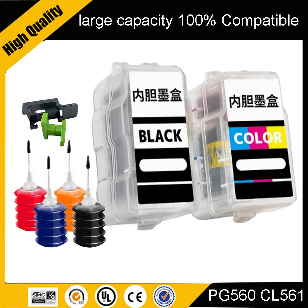 PG-560 CL-561 Smart Cartridge Replacement Ink for Canon PIXMA TS5350 TS5351 TS5352 - Compatible PG560 CL561 Cartridges