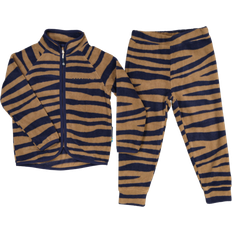 Geggamoja Fleece Set Sportswear Zebra Blue/Brown - 98/104