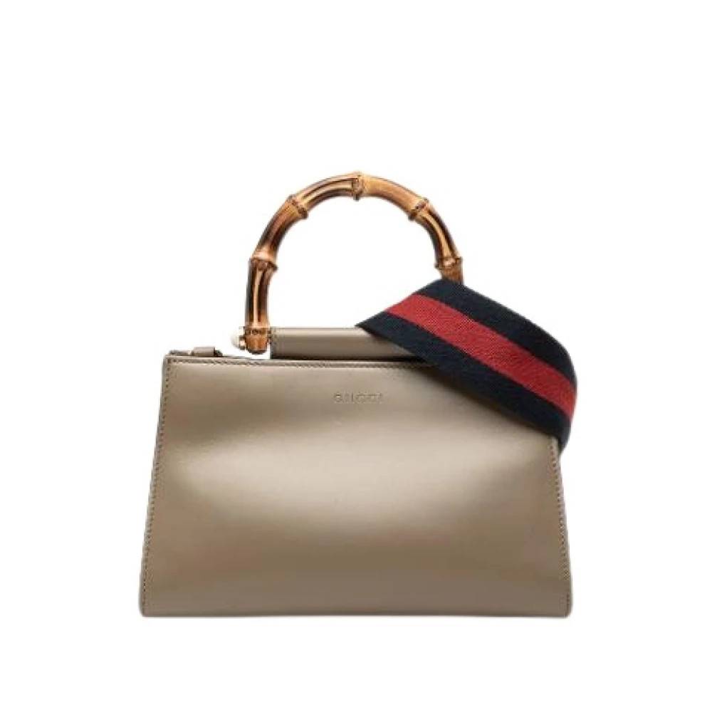 Gucci Vintage Pre-owned Nymphaea håndtaske - Vintage - Dame - Beige - ONE SIZE - Uld